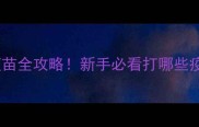 小灵缇疫苗全攻略新手必看打哪些疫苗不踩坑