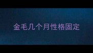 金毛几个月性格固定