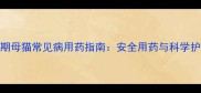 哺乳期母猫常见病用药指南安全用药与科学护理全