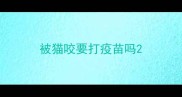 被猫咬要打疫苗吗