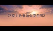巧克力色泰迪会变色吗
