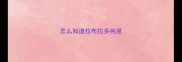 怎么知道拉布拉多纯度