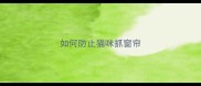 如何防止猫咪抓窗帘