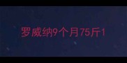 罗威纳9个月75斤