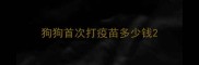 狗狗首次打疫苗多少钱