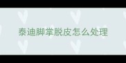 泰迪脚掌脱皮怎么处理