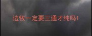 边牧一定要三通才纯吗