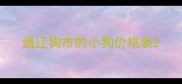 通辽狗市的小狗价格表