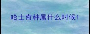 哈士奇种属什么时候