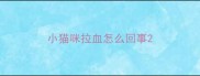 小猫咪拉血怎么回事