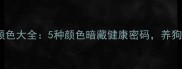狗狗粪便颜色大全5种颜色暗藏健康密码养狗人必看