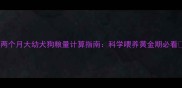 两个月大幼犬狗粮量计算指南科学喂养黄金期必看