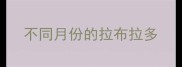 不同月份的拉布拉多
