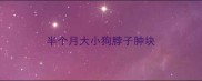 半个月大小狗脖子肿块