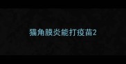 猫角膜炎能打疫苗