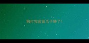 狗打完疫苗爪子肿了