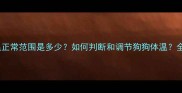 哈士奇体温正常范围是多少如何判断和调节狗狗体温全攻略来了