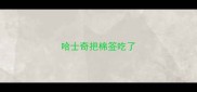 哈士奇把棉签吃了