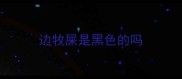 边牧屎是黑色的吗