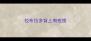 拉布拉多背上有疙瘩