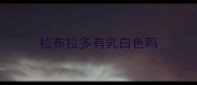 拉布拉多有乳白色吗