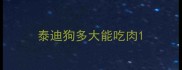 泰迪狗多大能吃肉