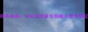 哈士奇幼犬科学喂养指南如何选择最佳狗粮及营养搭配附品牌推荐