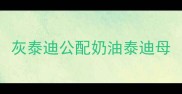 灰泰迪公配奶油泰迪母
