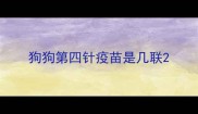 狗狗第四针疫苗是几联