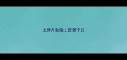 比熊犬和哈士奇哪个好