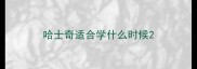 哈士奇适合学什么时候