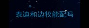 泰迪和边牧能配吗