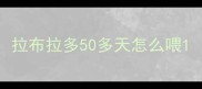 拉布拉多50多天怎么喂