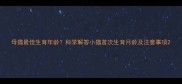 母猫最佳生育年龄科学解答小猫首次生育月龄及注意事项
