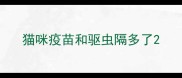 猫咪疫苗和驱虫隔多了