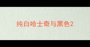 纯白哈士奇与黑色