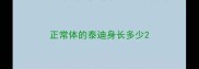 正常体的泰迪身长多少