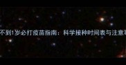 狗狗不到1岁必打疫苗指南科学接种时间表与注意事项