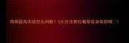 狗狗疫苗失效怎么判断3大方法教你看穿疫苗保质期
