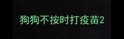 狗狗不按时打疫苗