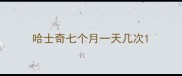 哈士奇七个月一天几次