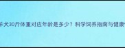 边境牧羊犬30斤体重对应年龄是多少科学饲养指南与健康管理全