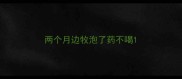两个月边牧泡了药不喝