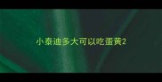 小泰迪多大可以吃蛋黄