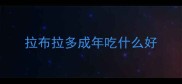 拉布拉多成年吃什么好