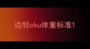 边牧cku体重标准