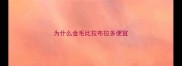 为什么金毛比拉布拉多便宜