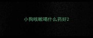 小狗咳嗽喝什么药好