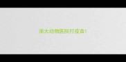 浙大动物医院打疫苗