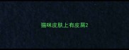 猫咪皮肤上有皮屑
